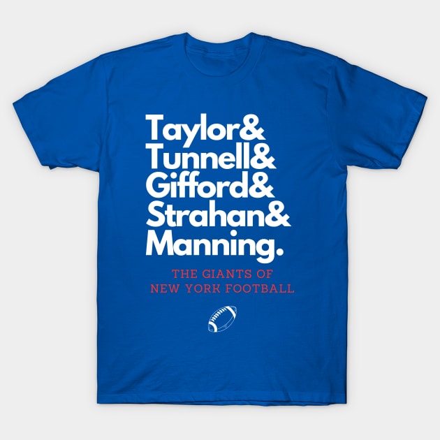 The Giants of New York Football! T-Shirt by capognad